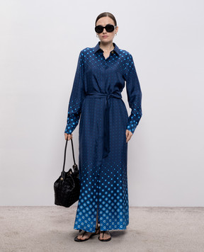 Casablanca Синя сукня в принт WSP26DR19001