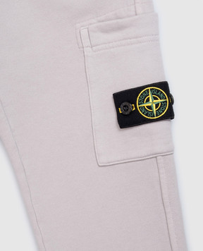 Stone Island Дитячі сірі джогери з патчем логотипа L2S166200002S0A2028