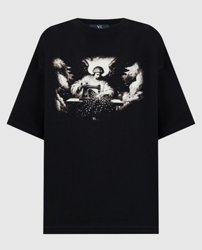 Y`S Yamamoto Черная футболка ANGEL YLT41035