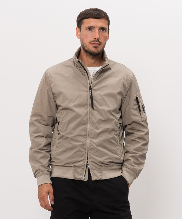 C.P. Company Бежевая куртка с патчем логотипа MOW255A005864G изображение 3