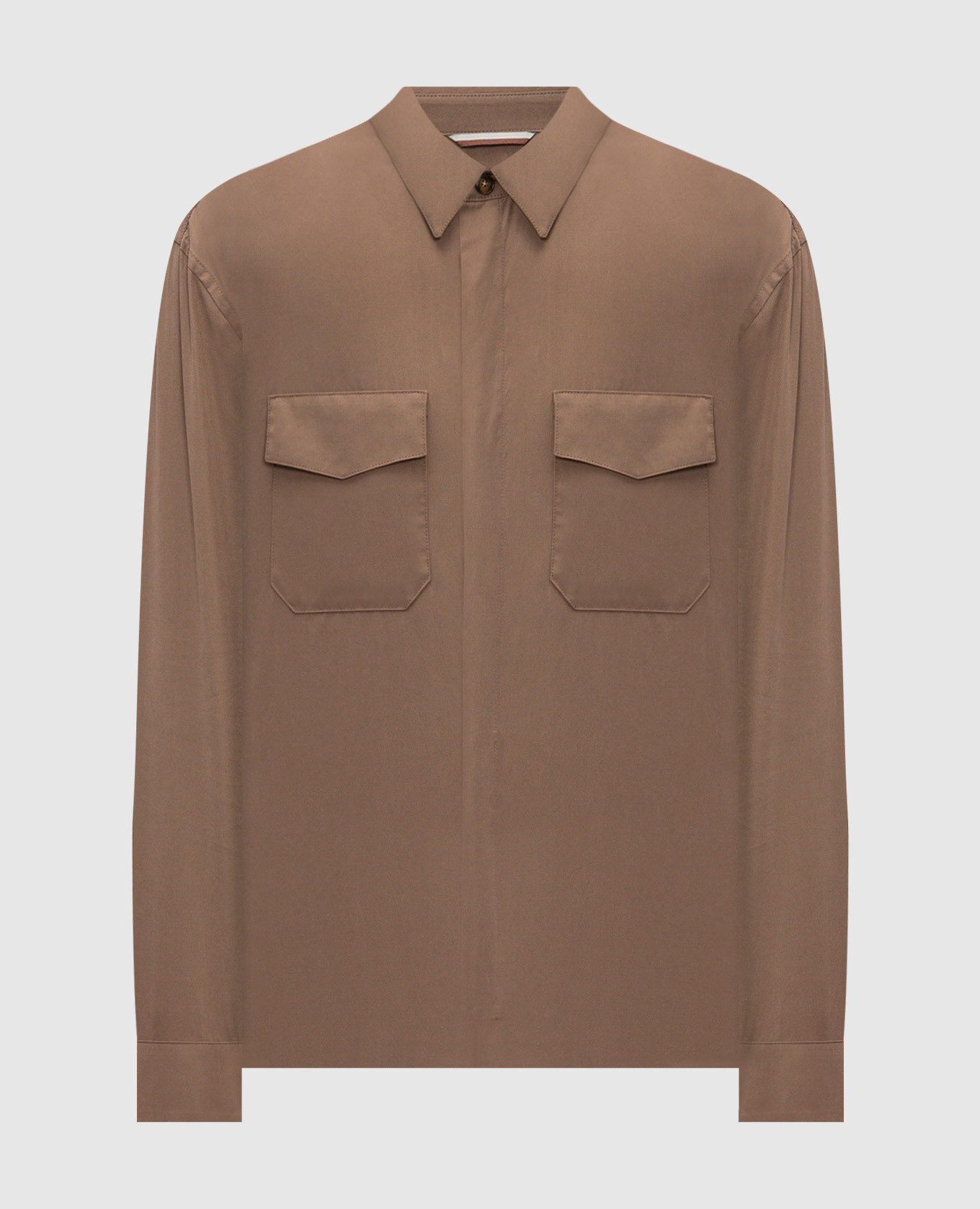 Коричневая рубашка