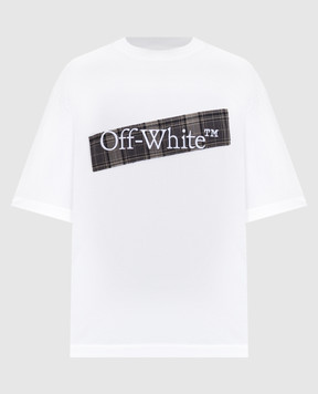 Off-White Біла футболка з вишивкою логотипа 44MAA120F5J00N