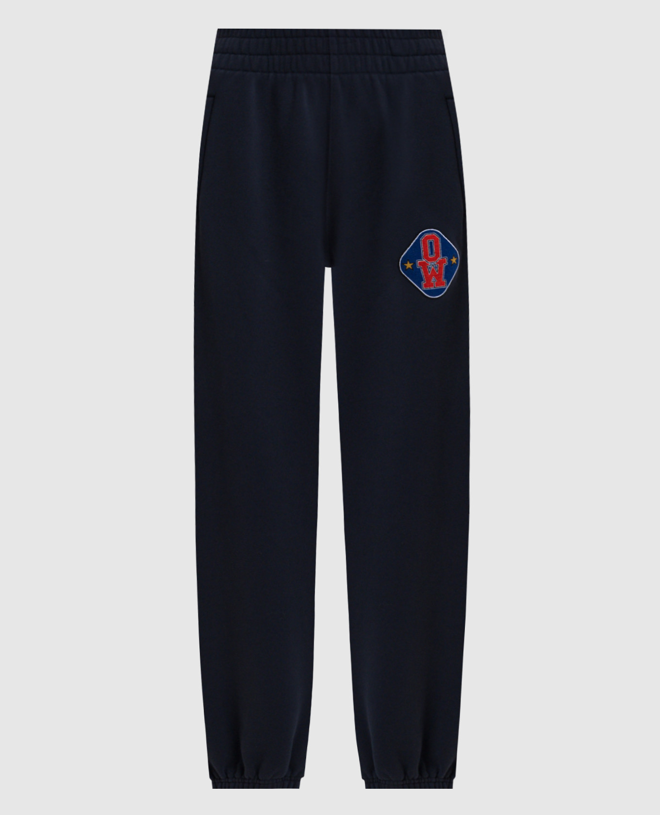 

Голубые джоггеры с нашивкой логотипа, Синий, Брюки джоггеры