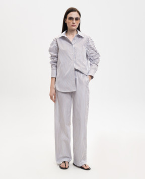 Loulou de Saison Білі штани CISCO в смужку CISCO