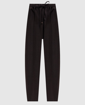 Kiton Коричневые брюки из шерсти D62106K0109I