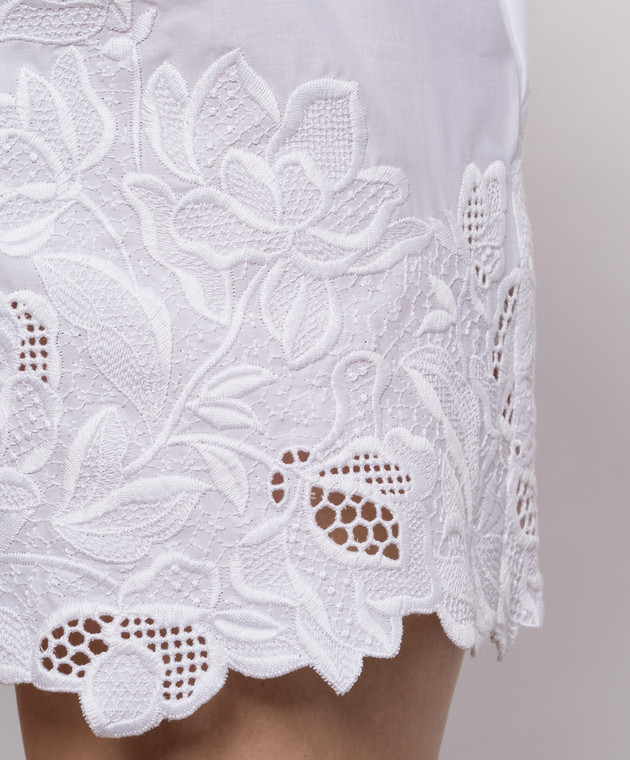 Ermanno Scervino Life Білі шорти з вишивкою D484P311QDV зображення 5