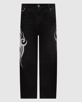 Vetements Чорні джинси MH27DJ090B