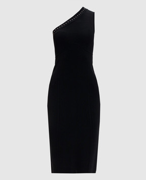 Twinset Черное платье на одно плечо 261AP3120