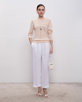 Peserico Рожевий джемпер з вовни A99059F18K09169