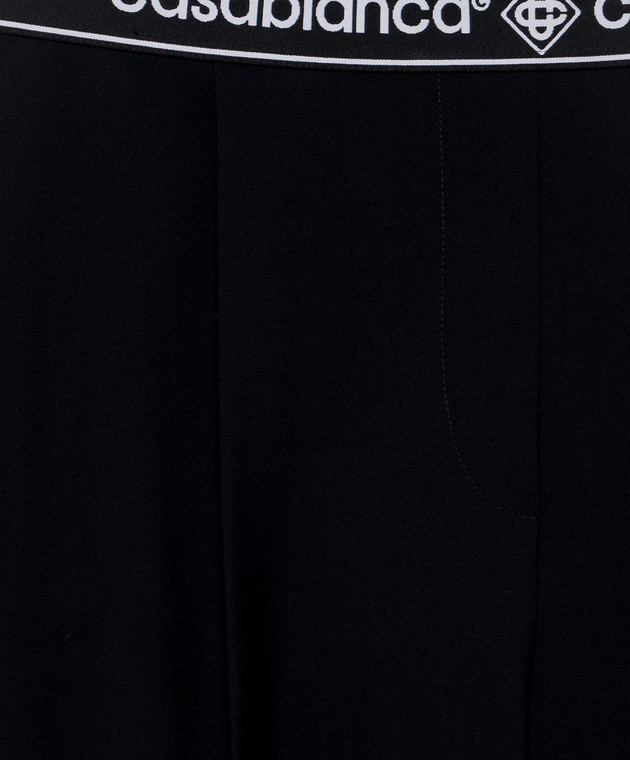 Casablanca Черные брюки из шерсти WPF26TR44802 изображение 5