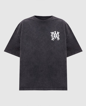 AMIRI Сіра футболка з нашивкою монограми AWTOJR1074