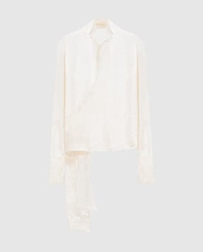Marc Le Bihan Блуза на запах із шовку кольору айворі 26404