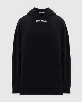 Palm Angels Черные худи с контрастным логотипом PMBB036S26FLE001
