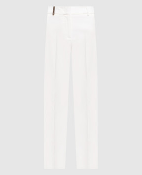 Peserico Білі штани з патчем M04716J001953