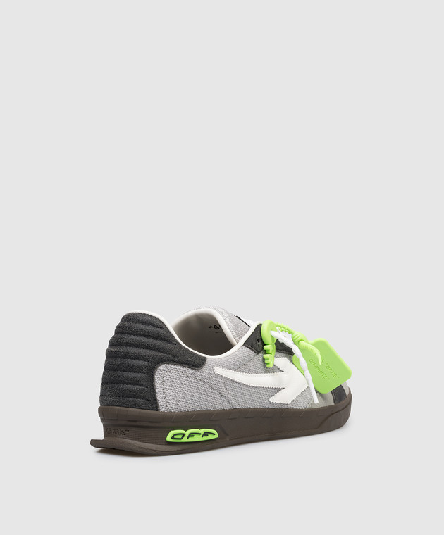 Off-White Серые комбинированные кроссовки End Of Play OMIA2ALS26FAB001 изображение 3