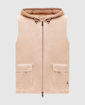 Moncler Бежевый пуховый жилет Lansette L20931A00094597YG