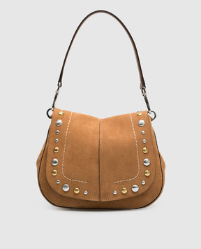 Gianni Chiarini Коричнева замшева сумка Helena BS12386CMBRC