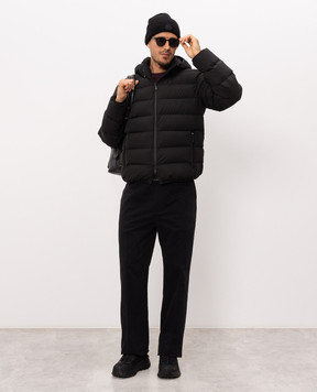 Moncler Черные брюки с нашивкой логотипа L20912A00014599P6