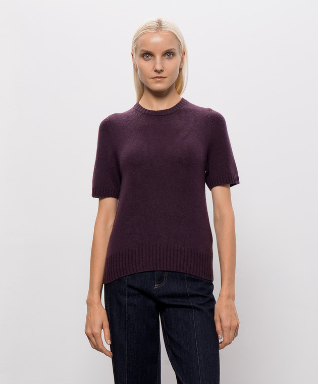 Allude Фіолетовий в'язаний топ з кашеміру 26511235 зображення 3