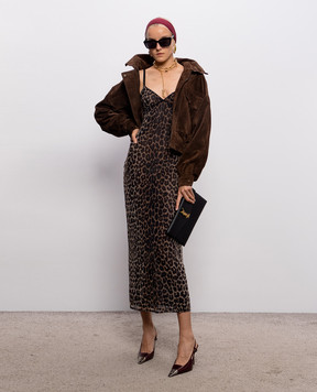 Saint Laurent Замшевая куртка коричневого цвета 785562YC2AY