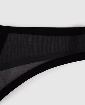 Wolford Чорні трусики-тонг 4W2313