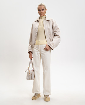 Max & Co Жовтий джемпер з вовни з логотипом MCOMOSCHEA