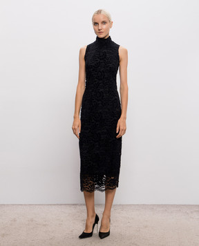 Twinset Черное платье в кружево 262AP2256