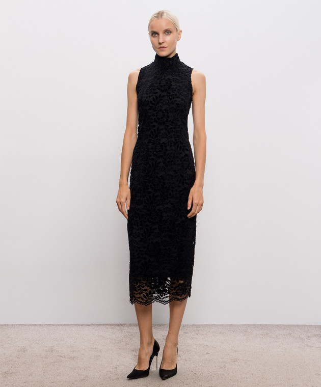 Twinset Чорна сукня в мереживо 262AP2256 зображення 3