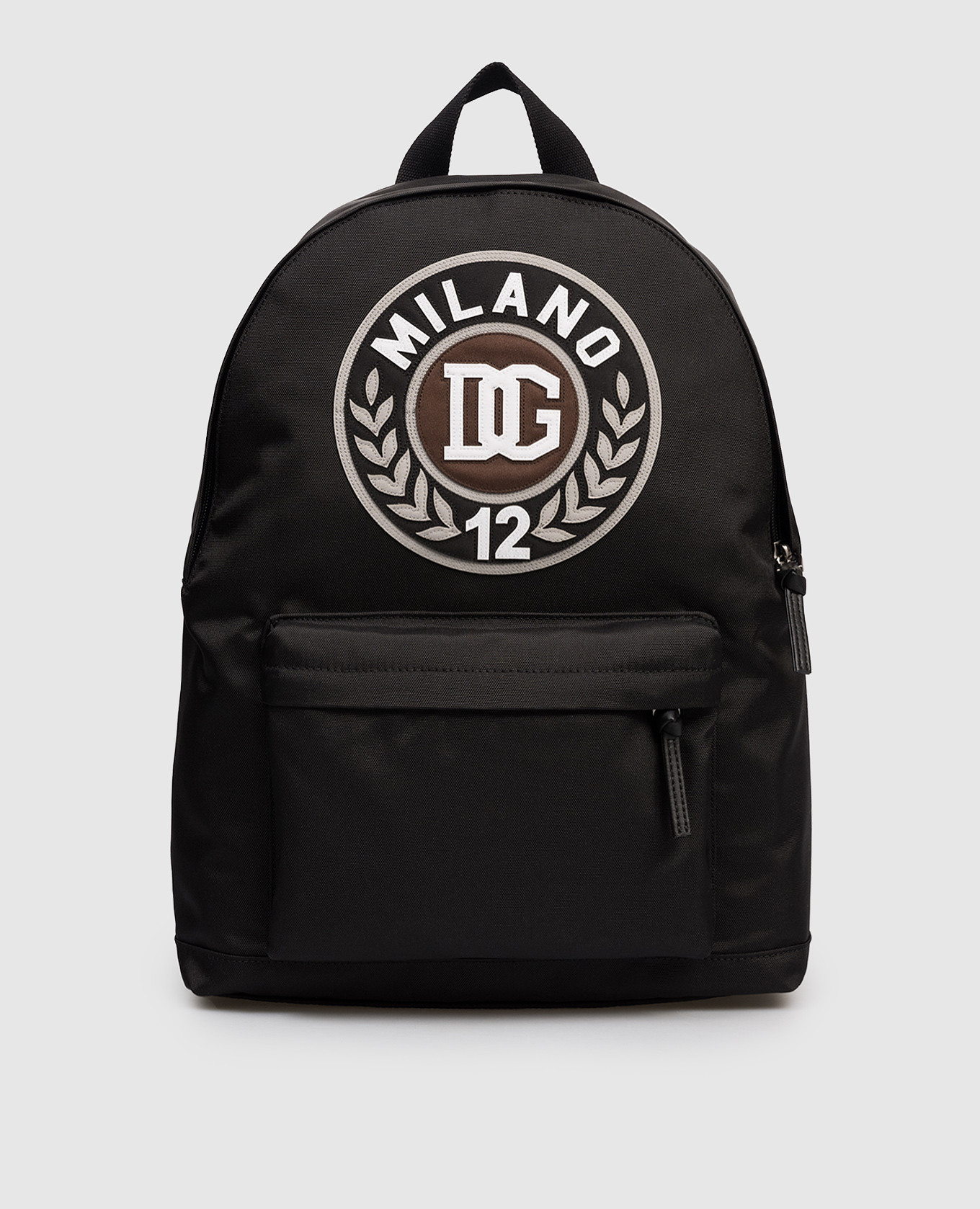 

Детский черный рюкзак с брендовой аппликацией DG, Рюкзаки