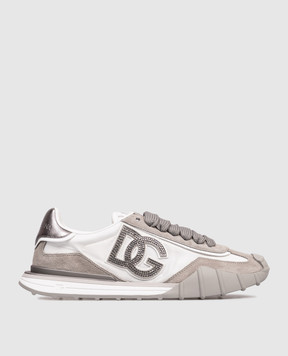 Dolce&Gabbana Серые комбинированные кроссовки DG Athletic CK2384A6N71