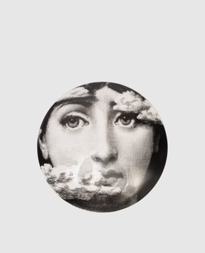 Fornasetti Чорна порцелянова підставка для дрібниць Tema e Variazioni P30X006