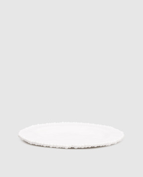 Baci Milano Біла обідня тарілка Pearl PL1COL01
