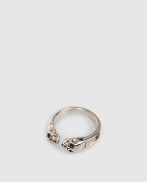 Alexander McQueen Серебристое кольцо 855354J160Y