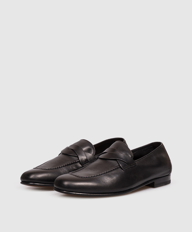 Tom Ford Черные кожаные лоферы GIGI J1556LBU002N изображение 2