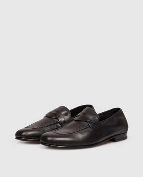 Tom Ford Черные кожаные лоферы GIGI J1556LBU002N