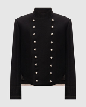 Ann Demeulemeester Черный двубортный укороченный жакет Noa Marsina B0014456FA797