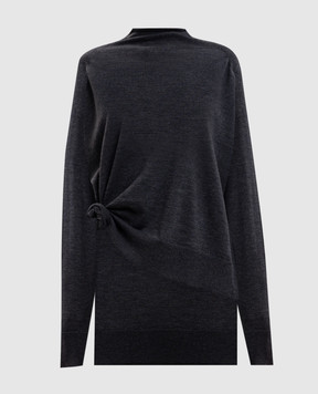 Magda Butrym Сірий джемпер з вовни KNITWEAR37LONGSL301926