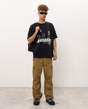 Rhude Черная футболка Winter 91 Rallye RHPF26TT03012