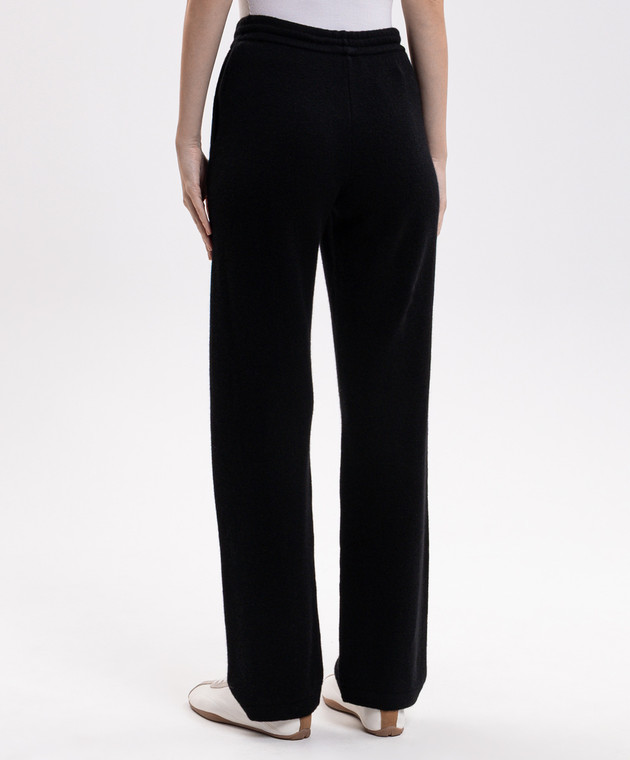 Sporty & Rich Черные брюки из кашемира и шерсти PA02782327BA01 изображение 4
