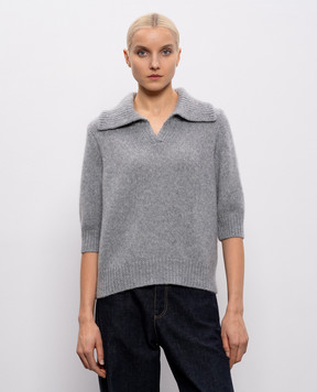 LISA YANG Серый свитер Lailai из кашемира и шелка 2025344