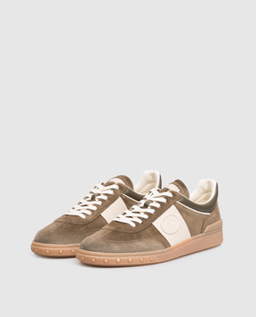 Valentino Кроссовки цвета хаки Upvillage 9Y2S0H77LAL