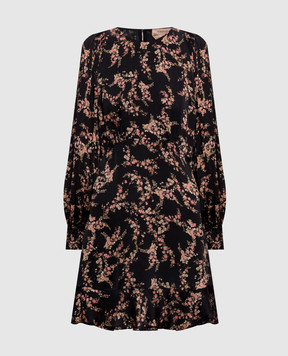 Twinset Черное платье в цветочный принт 262TP275J