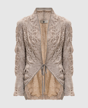 Marc Le Bihan Бежевий жакет з вовни асиметричного крою 2235