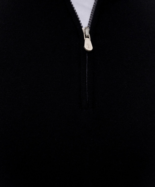 Brunello Cucinelli Джемпер черного цвета из кашемира M2200124 изображение 5