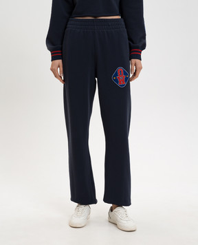 Off-White Сині джогери з нашивкою логотипа 2CH006S26FLE002