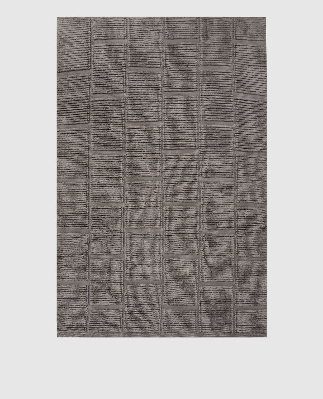 Серый коврик для ванной комнаты TILE