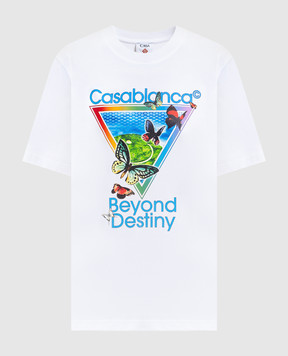 Casablanca Біла футболка в принт Icon Beyond Destiny MSP26JTS00116
