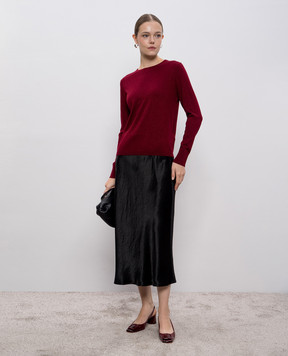 Allude Червоний джемпер з вовною мериноса з люрексом 25564100