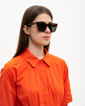 Saint Laurent Коричневі сонцезахисні окуляри M156 862891Y9956