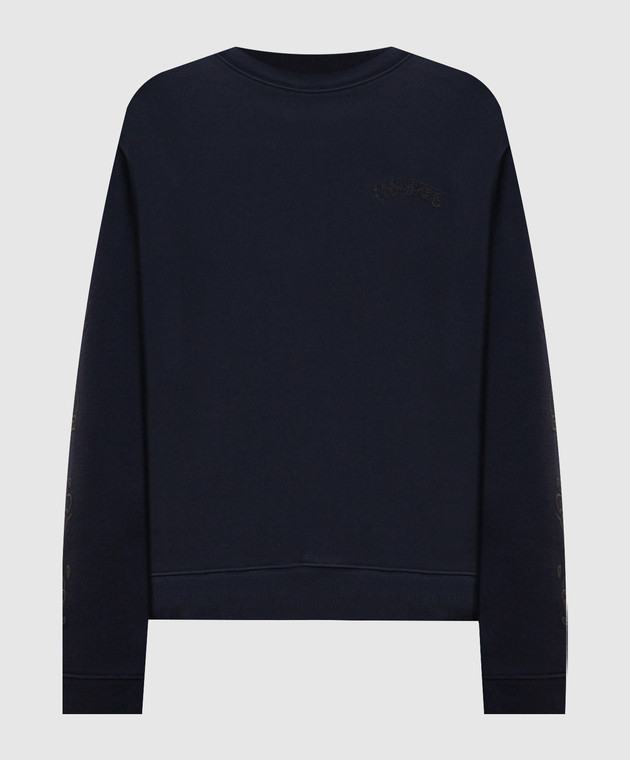 Off-White Синій світшот Paisley Arrow 2FE00453T